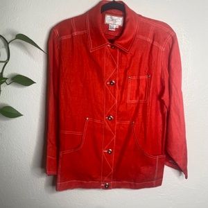 Vintage Red 80s Jacket